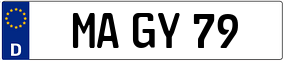 Trailer License Plate